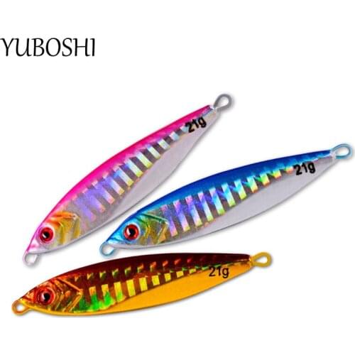 2021 New 14G-30G Metal Sinking Saltwater Pencil Fishing Bait 5.5cm-7.0cm Bionic Super Jig Fishing Lure Fishing Tackle