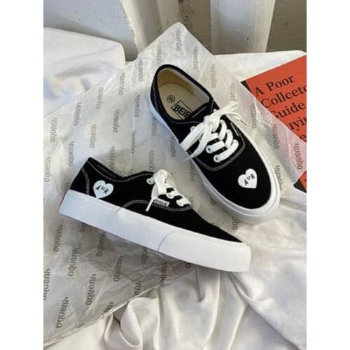 2021 summer new womens canvas shoes Harajuku shoes flat skateboard shoes cream shoes