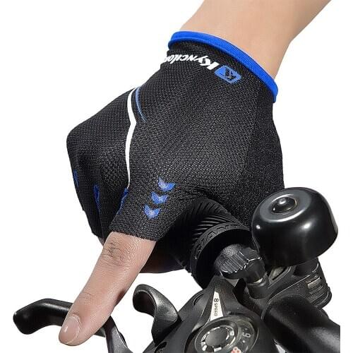 Cycling gloves outdoor sports gloves half finger breathable non-slip wear hand-knit personal protection