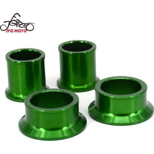 Motorcycle Front And Rear Aluminum Wheel Hub Spacer For Kawasaki KX125 KX250 2006 2007 2008 KX250F KX450F 2006-2014 KX KXF