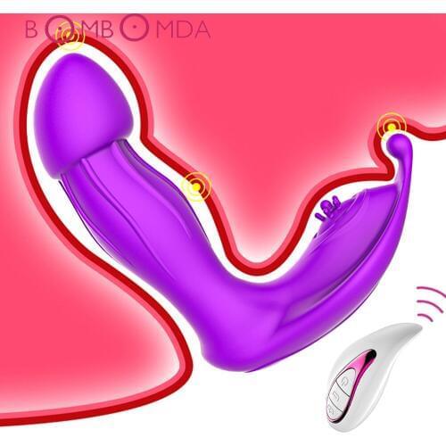 Wearable Dildo Vibrator for Women Wireless Remote Control Invisible Clit G spot Stimulator Sex Toy For Couple Orgasm Masturbator