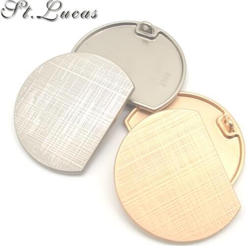 Hot sale 10pcs/lot fashion 35mm big decorative buttons high quality plane gold buttons for shirt overcoat sewing accessory DIY