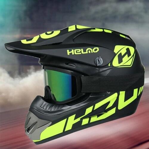OFF-ROAD Bicycle Helmet Motocross Mountain MTB Bike Downhill Full Face Helmet ABS Durable Bike Bicycle Cycling Parts Accessories