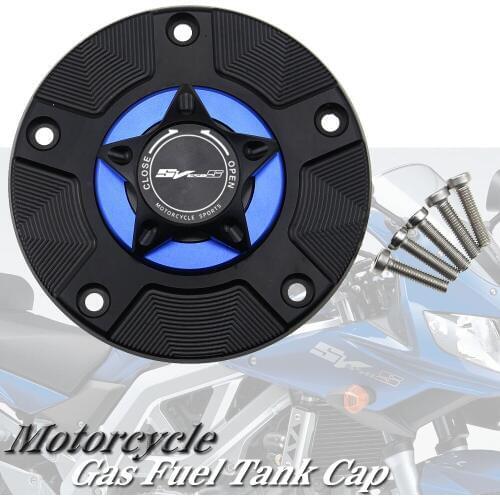 SV 650S Gas Fuel Tank Cap for Suzuki SV650S SV650 S 2003-2013 Motorcycle CNC Quick Release Cover