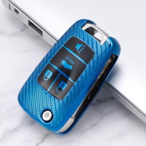 Car Key Cover Protect Case TPU Carbon Fiber Covers For Buick Chevrolet Cruze Opel Vauxhall Insignia Astra Zafira C Mokka Encore