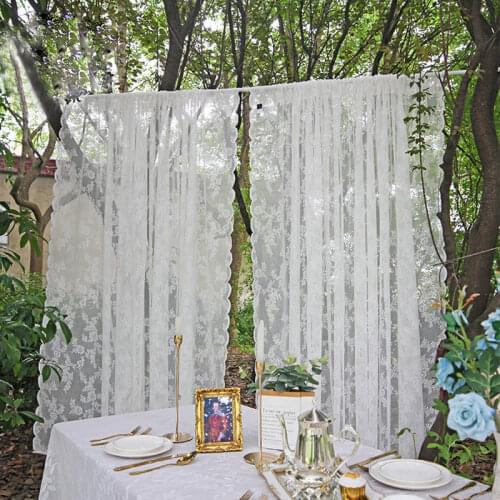 150*200cm Tulle Curtains for Kitchen And Window Balcony Decoration Fabric Partition Nordic Free Perforation Room Curtain