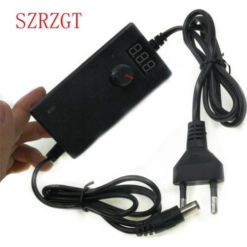 Universal Adjustable AC To DC Power Supply 3V 5V 6V 9V 12V 15V 18V 24V 1A 2A Power Supply Adapter 220V To 12 V Volt Adapter