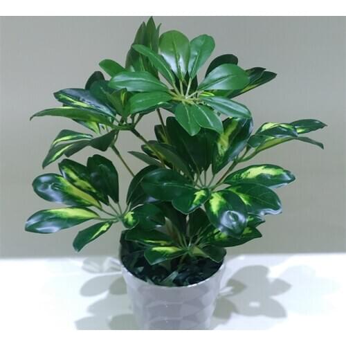 2PCS Artificial Plants Branches Vivid Fake Greenery Faux Plants for Home Office Wedding Table Decoration Flowers Leaves decor