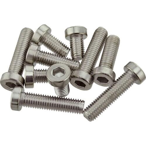 10/50Pcs DIN7984 M3 M4 M5 M6 M8 Hexagon Socket Head Cap Screws With Low Head 304 Stainless Steel