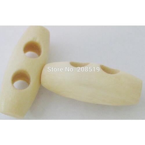 WBNAVL 25mm wooden buckles belt stopper fit sweater 60pcs two holes oval buttons