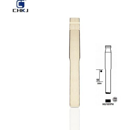 CHKJ 10PCS/LOT Replacement Metal Blank Uncut Flip KD/VVDI/JMD Remote HU101 Key Blade Type #38 for Changan for Ford Focus Key