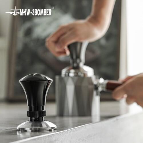 MHW-3BOMBER Tamper 58.35mm Coffee Distributor Barista Tools Accessories Stainless Steel Adjustable Constant Pressure Reusable