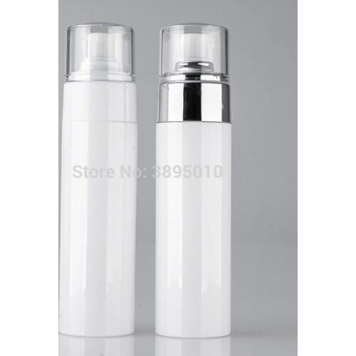 150ml Cosmetic spray PET bottles scent refillable atomizer bottle white empty round 150ml plastic spray bottle F961