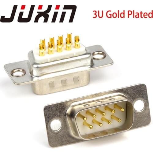 2PCS DB9 female male rs232/rs485 com connector Pc Accessories Connectors D-sub Jack RS232 9pin Solid Pin Module Serial Header