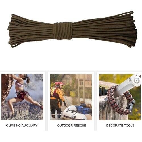 31m/roll Multifunctional Paracord Outdoor Survival 7 Strand Core Parachute Cord Camping Portable Outdoor Elements