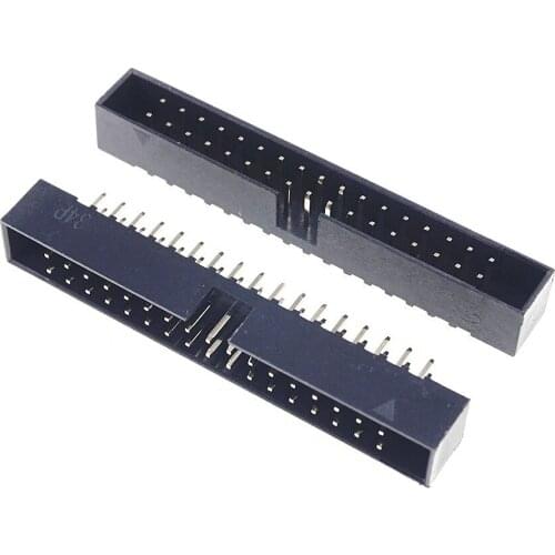 500 Pcs Box Header 34 Pin 2x17P 2.0mm Pitch Male Shrouded PCB straight IDC Socket dual rows space 2.0 Through hole DIP