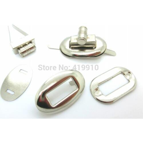 Free Shipping-10 Sets Silver Tone Handbag Bag Accessories Purse Twist Turn Lock 28x37mm 32x17mm 26x16mm 32x20mm 32x19mm J2084