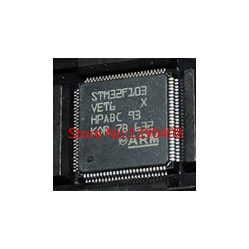 Free Shipping 10pcs/lot STM32F103VET6 STM32F103 32F103VET6 IC LQFP100