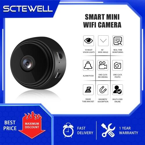 CCTV Camera Wireless WiFi Mini HD 1080P Portable Home Security Covert Nanny Cam Indoor Outdoor
