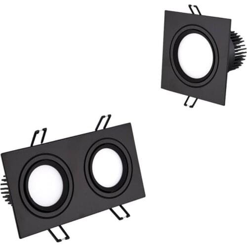 Energy saving Recessed Double LED Dimmable Downlight COB 7w 9w 12W 24W LED Spot light decoration Ceiling Lamp AC 110V 220V