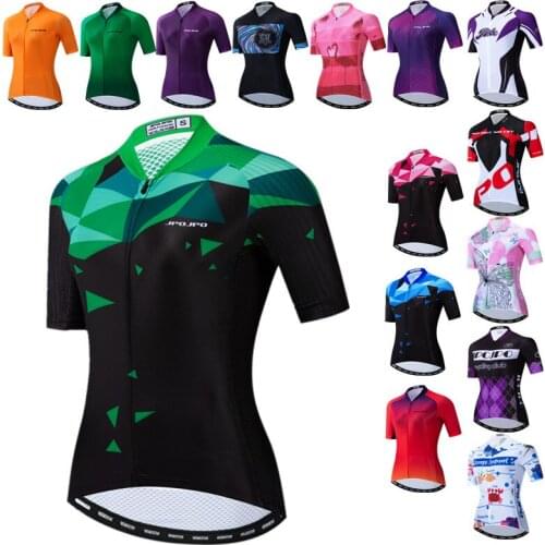 Top Quality Women Cycling Jersey Shirt Summer Bicycle Clothing 2021 Pro Team MTB Bike Jersey Short Sleeve Cycling Clothes Wear