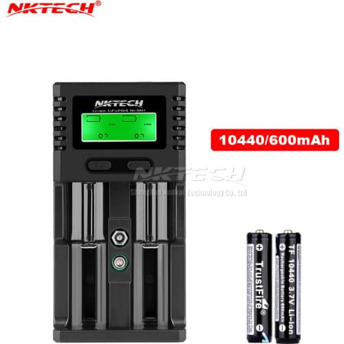 NKTECH H2 Intelligent Battery Charger Rapid LCD Display For TrustFire 26650 18650 18500 18350 16340 AA AAA Li-ion NiMH LiFePO4