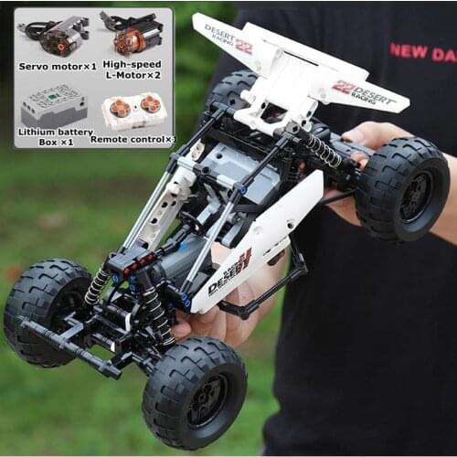 MOULDKING MOC Electric Car PF Buggys 2 Desert Racing APP Remote Control cross-count Building Blocks Brick Kids DIY Toy Gift spot