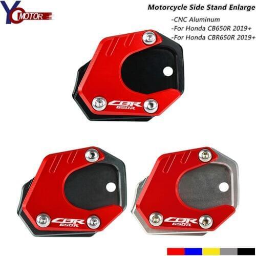 Red Side Stand Support Pad For HONDA CBR650R CB650R Neo Sports Cafe 2019-2020 CBR 650 R CNC Motorcycle Side Stand Enlarge Plate