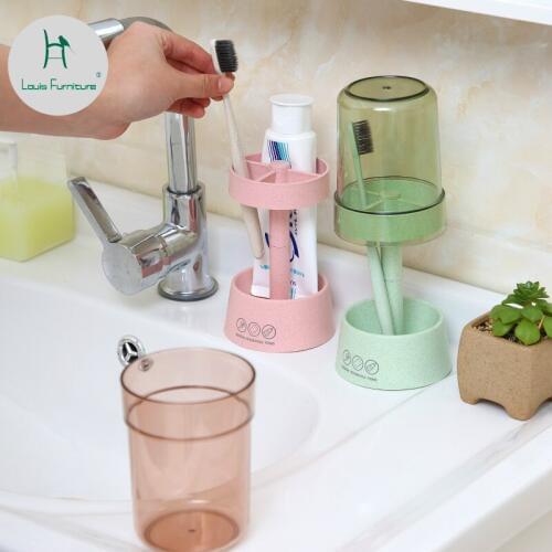 Louis Fashion Cute Toothbrush Rack Couple Tooth Kit Creative Toothpaste Toilet Suction Wall Type