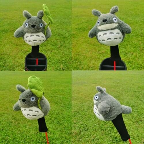 Cute plush animal golf club head cover golf club 460cc My Neighbor Totoro wood cover DR FW CUTE GIFT