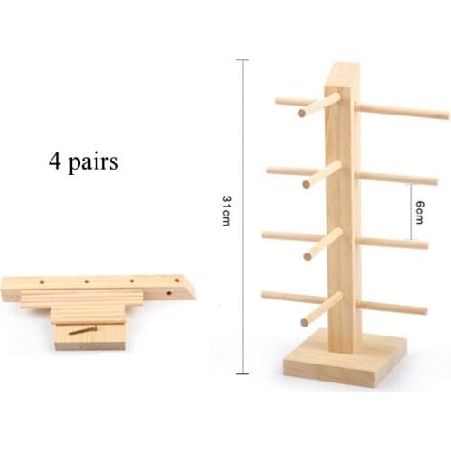 Fashion 9 Sizes Multi Layers Sun Glasses Natural Wooden Display Eyeglasses Stands Shelf Glasses Holder Worked Great Assemblable