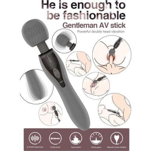 Powerful Vibration AV Stick Magic Wand Vibrators G Spot Clitoris Stimulator Adult Sex Toys for Women And Body Massage Equipment