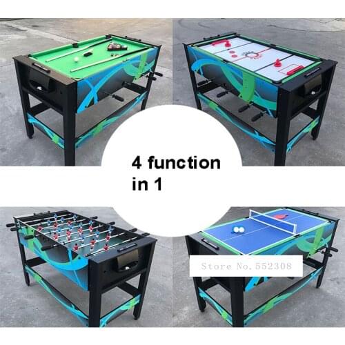 4 Function in 1 Table Set Billiard/Ice Hockey/Football/Table Tennis Table Indoor Sport Game Leisure Multifunctional Table