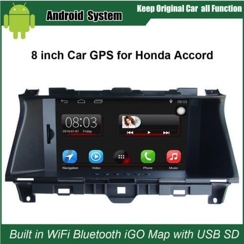 Upgraded Original Car Radio Player Suit to Honda Accord (2008-2012) Car Video Player Built in WiFi GPS Navigation Bluetooth