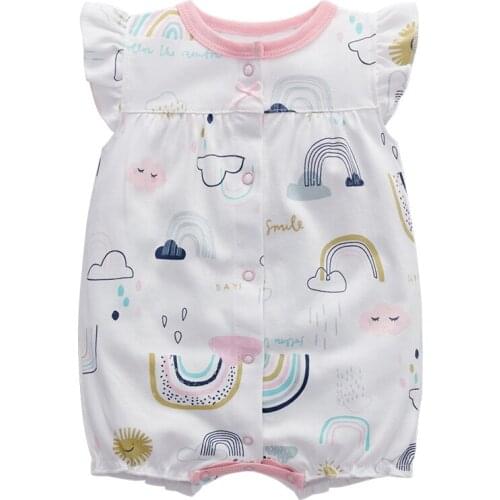 Baby clothing baby romper infant jumpsuit summer short sleeve 6 9 12 18 24 months cotton baby boys girls clothes