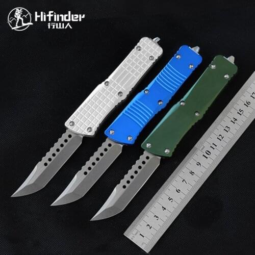 Hunting Knife Out front Tactical Combat Knives 59HRC D2 Stone wash Blade Survival EDC Outdoor Camping Pocket Knife