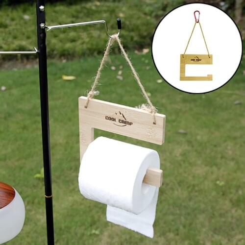 Camping Tent Toilet Portable Paper Hanging Holder Lightweight Roll Paper Storage Pendant for Hiking Picnic Accessories
