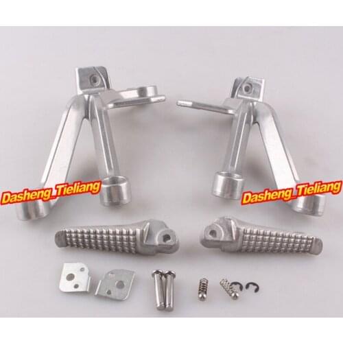 Aluminum Alloy Rear Passenger Foot Pegs Footrest Brackets for Suzuki GSXR 1000 03 04Motorcycle Spare Parts Accessory
