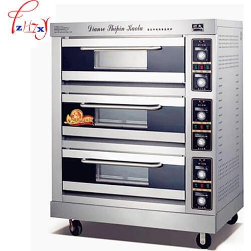 Commercial Electric oven FKB-3 baking oven baking oven 3 layers oven FKB-3 baking bread cake bread Pizza machine 380v 1200w 1pc
