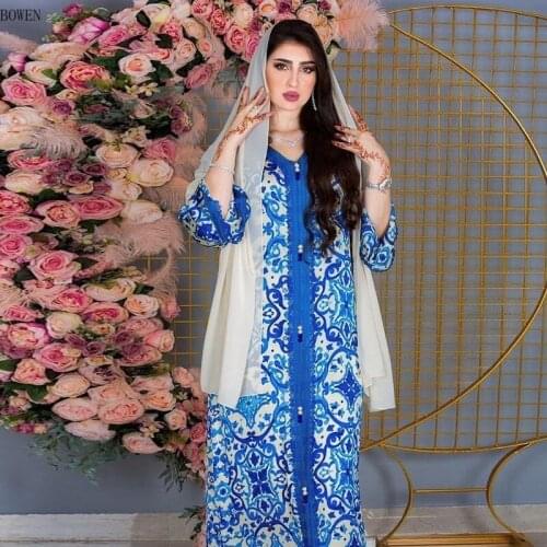 Ramadan Vestidos Abaya Dubai Turkey Hijab Muslim Dress Islam Clothing African Dresses Abayas For Women Robe Eid Mubarak