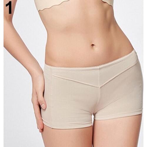 Women Sexy Exposed Butt Underwear Tummy Control Booty Lifter Body Shaper Shorts