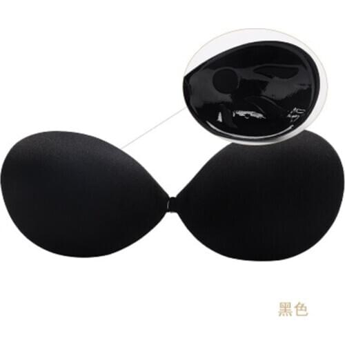 Silicone Invisible Bra Gathered Wedding Dresses With Non-slip Secondary Breast Strapless Underwear Women