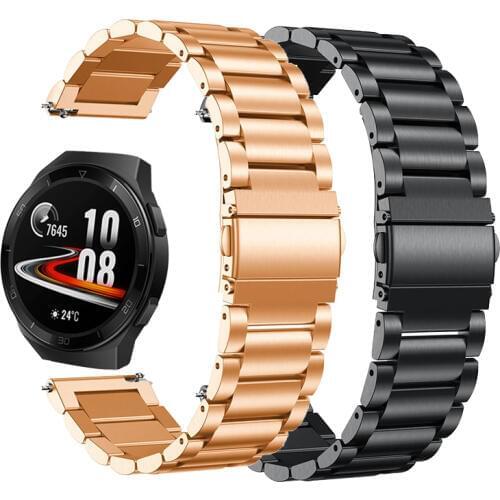 Replaceable Watchbands for HUAWEI WATCH GT 2 42mm 46mm/GT 2E/ HONOR Magic /watch 2 pro Stainless steel Strap Band GT2 Bracelet
