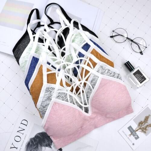 Sports Bra Top Wear One Size Letters Cotton Sports Top Gym Jogging Running Sports Bra Wire Free Bandeau Sports Bra Tops