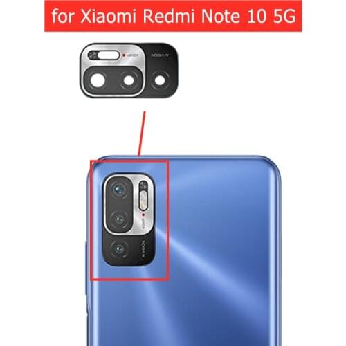2pcs for Xiaomi Redmi Note 10 5G Camera Glass Lens Back Rear Camera Lens with 3M Glue Replacement Repair Spare Parts