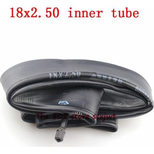 High quality 18x2.50 inner tire with a straight Angle Valve stem fit electric dirt bikes and vehicles