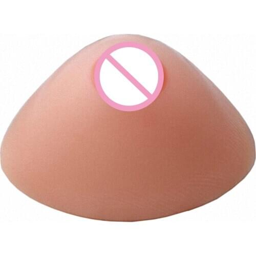 Women Crossdresser Transgender Triangle Silicone Breast Form Tits Enhancer Boobs