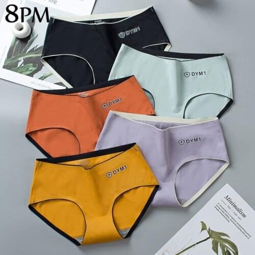 Women Panties Cotton Set 3pc Solid Color Seamless Comfort Underwear Panties Soft Stretch Briefs Female Full Coverage Panty