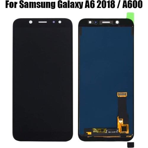 TFT / AMOLED LCD For SAMSUNG GALAXY A6 2018 A600 LCD Display Touch Screen Digitizer Assembly Replacement For A600 A600F A600FN
