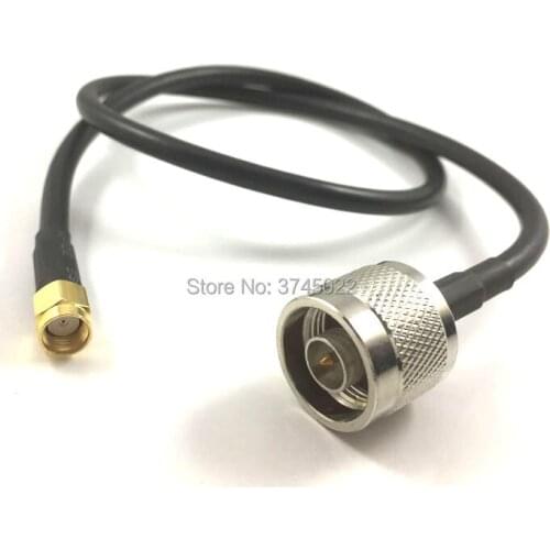 10pcs N Male Connector RG58 to rp-Sma Male 50cm Jumper Cable for Wifi Wireless Router